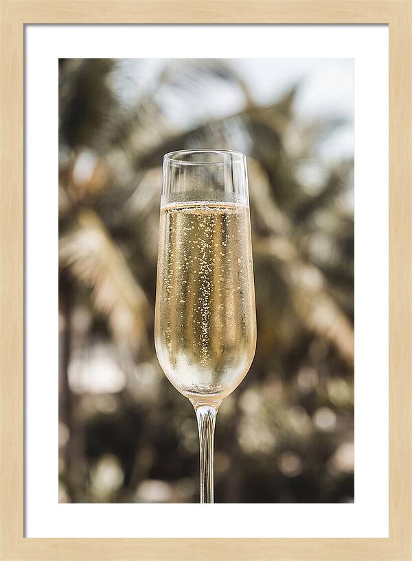 Champagne Flute With Bubbles