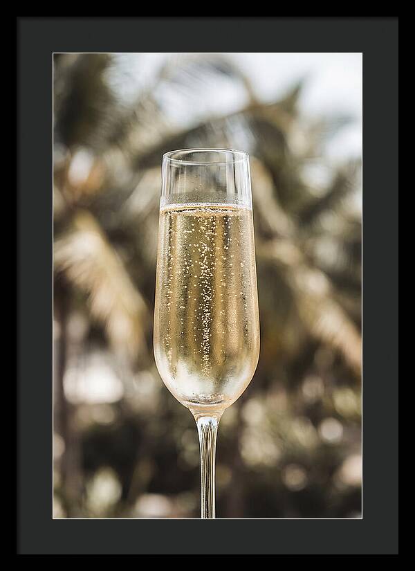 Champagne Flute With Bubbles