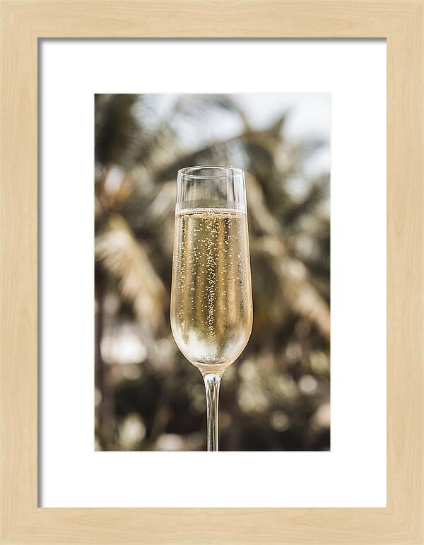 Champagne Flute With Bubbles