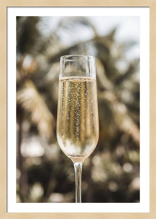 Champagne Flute With Bubbles