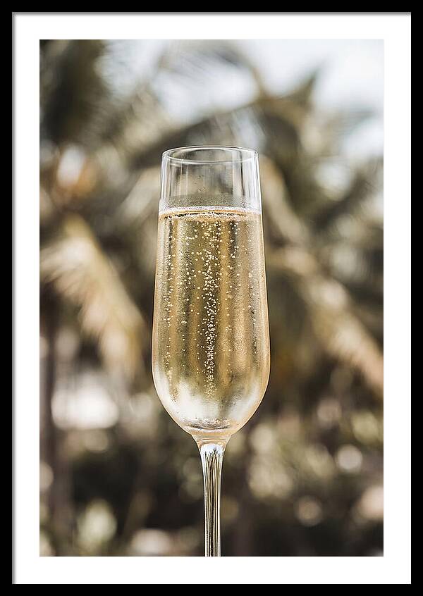 Champagne Flute With Bubbles