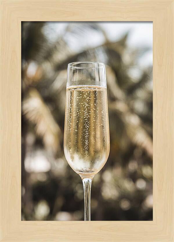 Champagne Flute With Bubbles