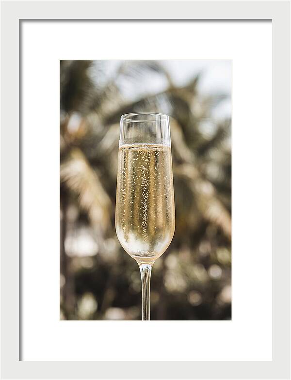 Champagne Flute With Bubbles