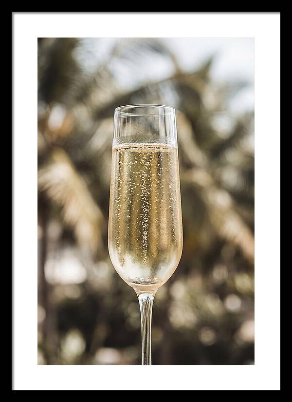 Champagne Flute With Bubbles