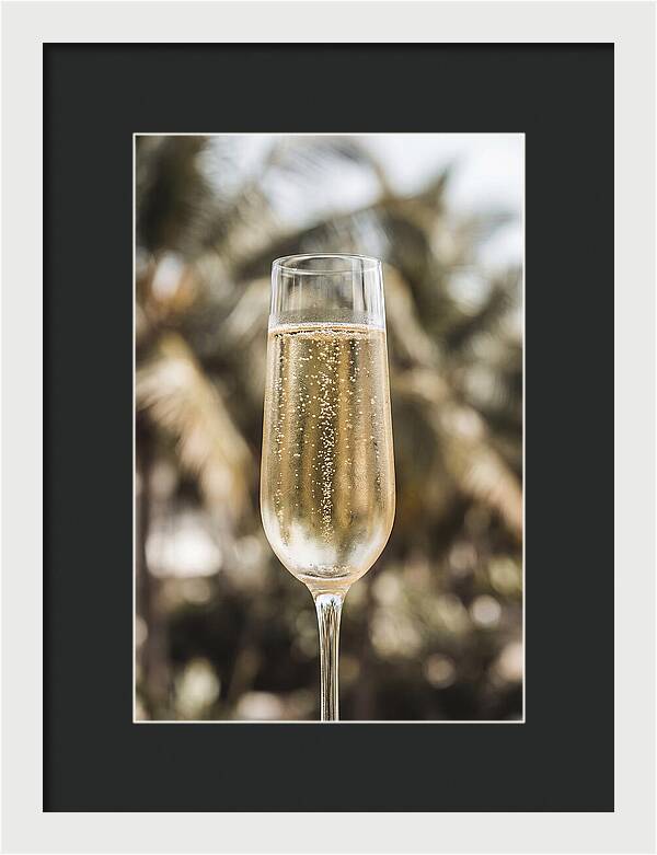 Champagne Flute With Bubbles