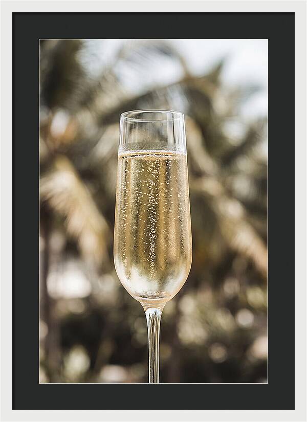 Champagne Flute With Bubbles