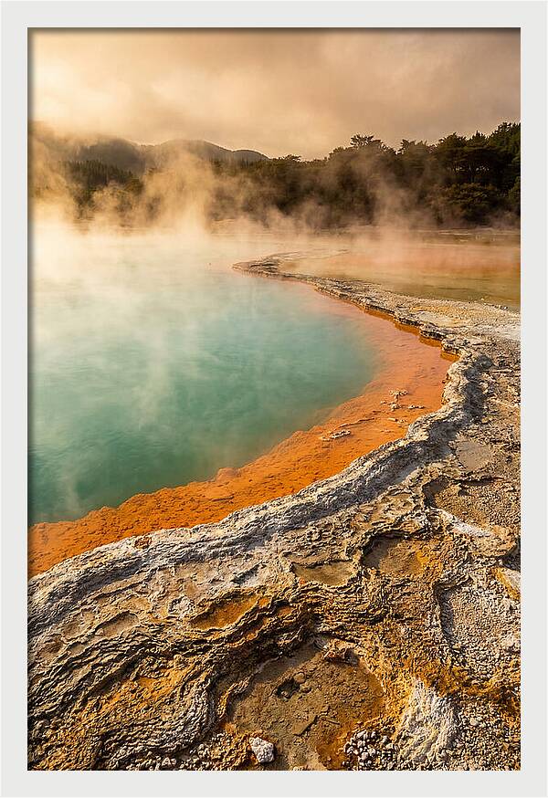 Champagne Pool At Golden Hour