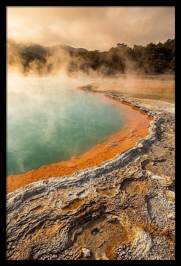 Champagne Pool At Golden Hour