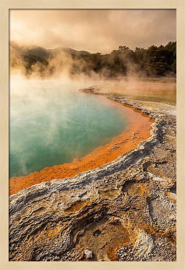 Champagne Pool At Golden Hour