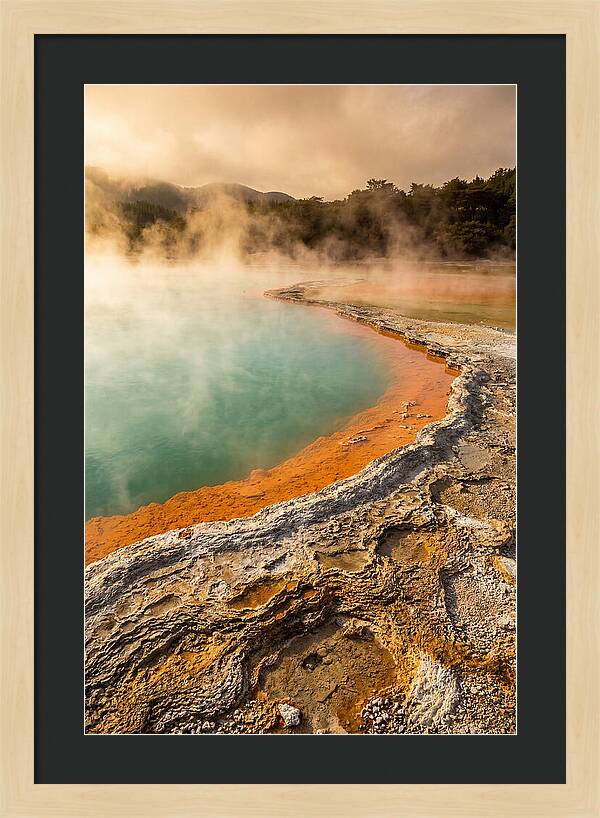 Champagne Pool At Golden Hour