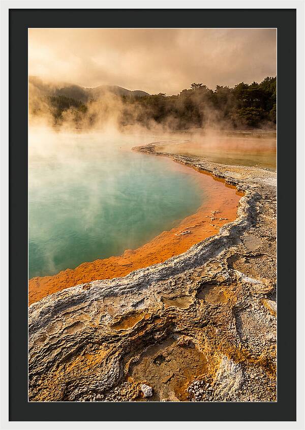 Champagne Pool At Golden Hour