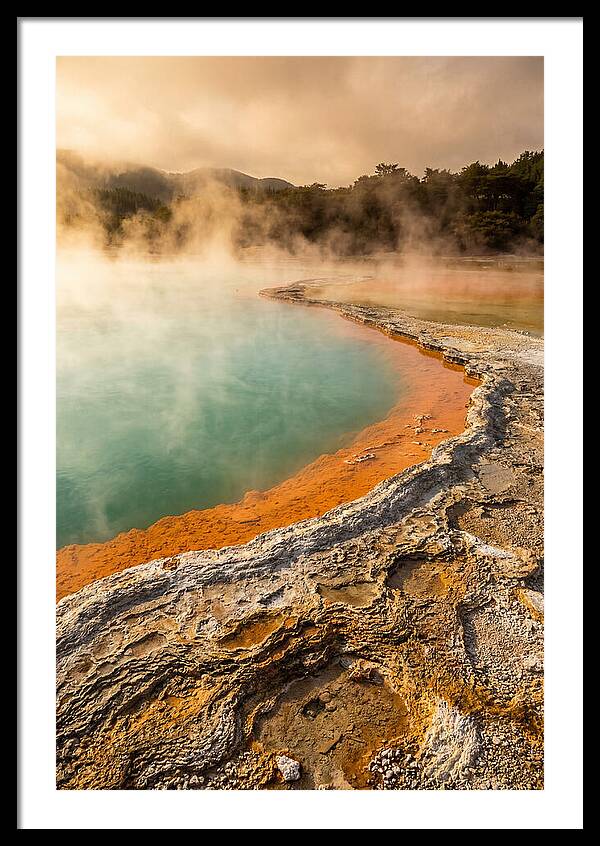 Champagne Pool At Golden Hour