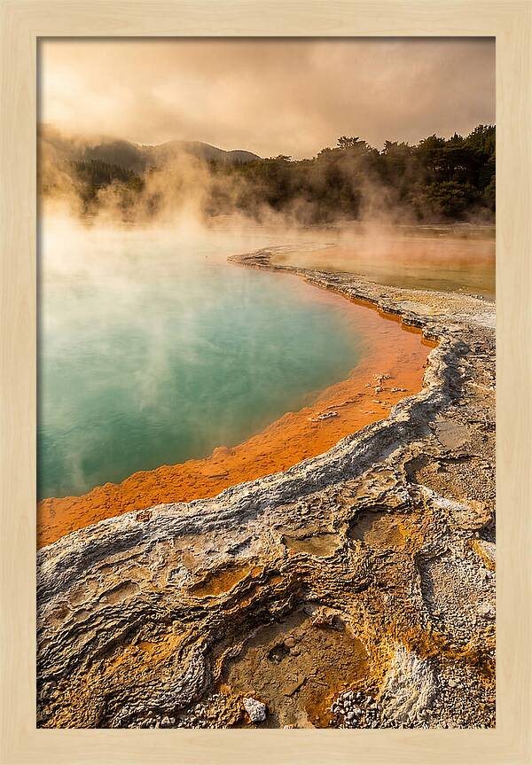 Champagne Pool At Golden Hour