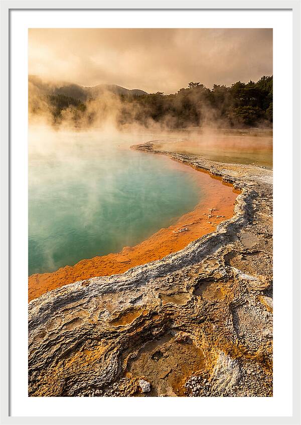 Champagne Pool At Golden Hour
