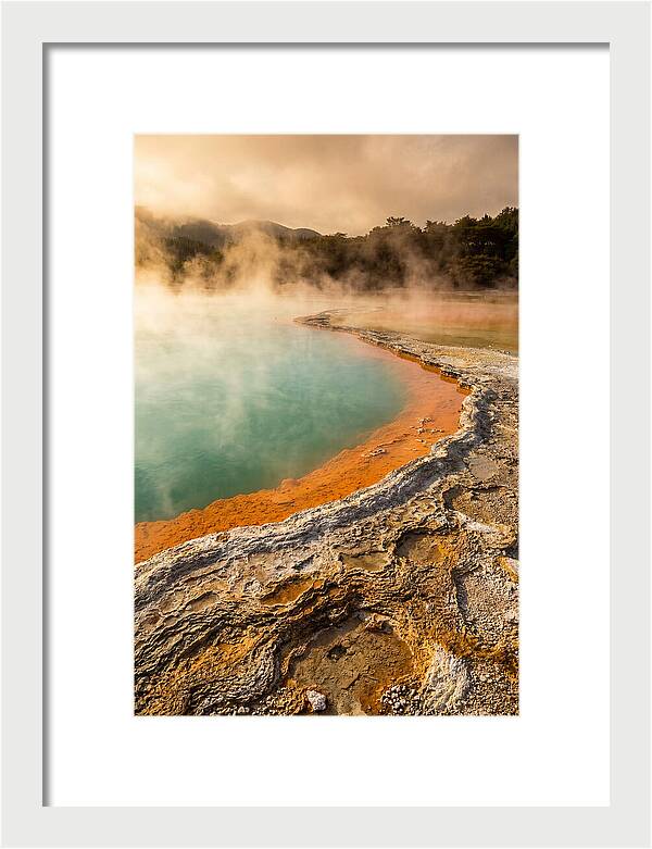 Champagne Pool At Golden Hour