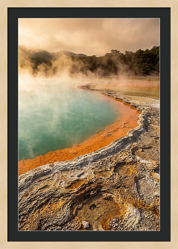 Champagne Pool At Golden Hour