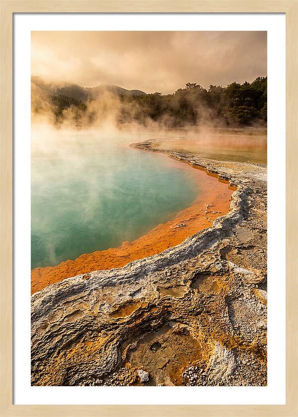 Champagne Pool At Golden Hour