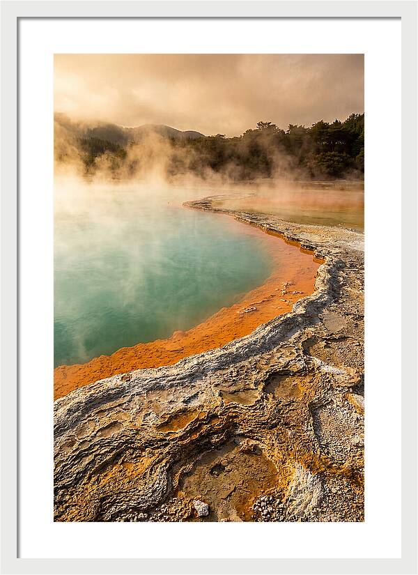 Champagne Pool At Golden Hour