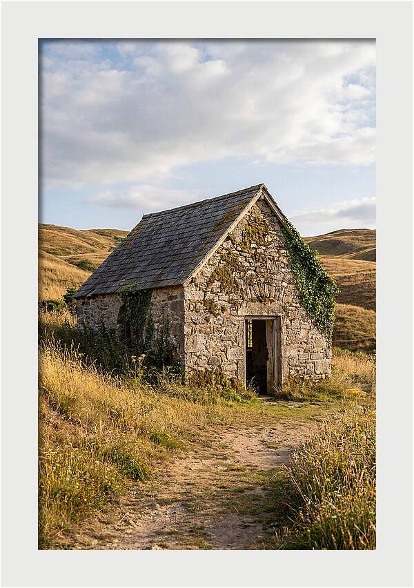 Chapel Amidst Rolling Hills