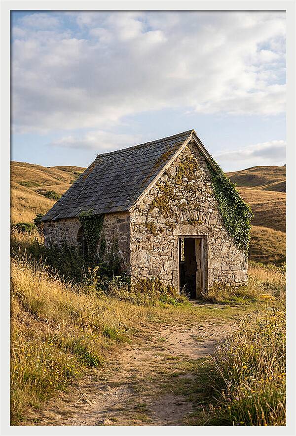 Chapel Amidst Rolling Hills