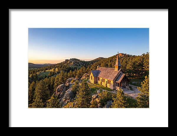 Chapel In The Hills At Sunset