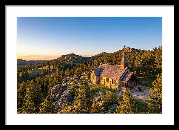 Chapel In The Hills At Sunset