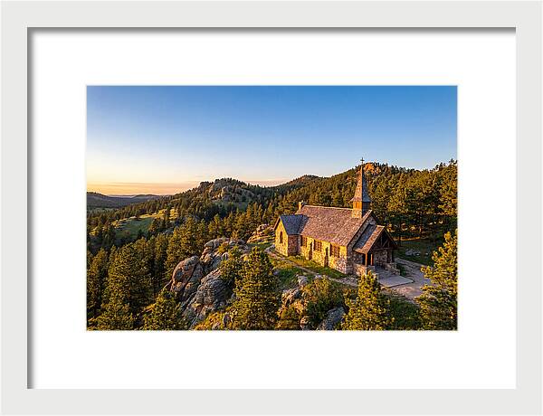 Chapel In The Hills At Sunset