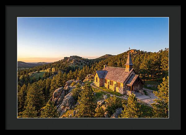 Chapel In The Hills At Sunset