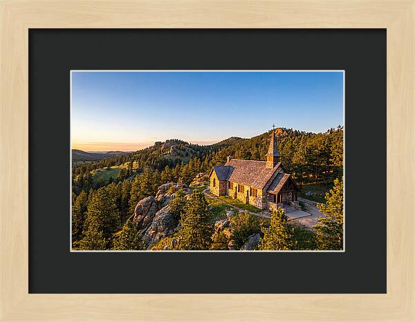 Chapel In The Hills At Sunset