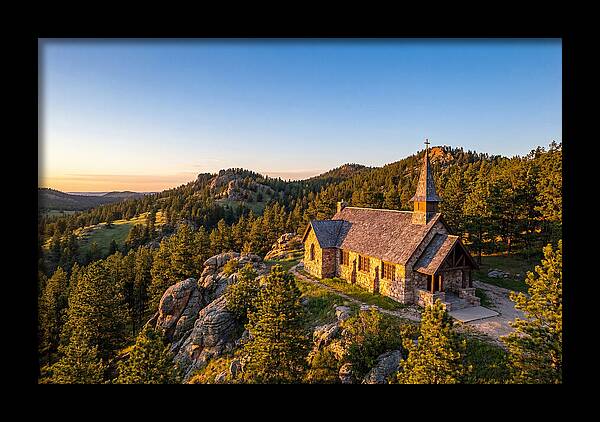 Chapel In The Hills At Sunset