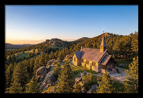 Chapel In The Hills At Sunset
