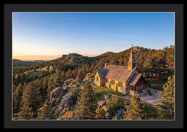 Chapel In The Hills At Sunset