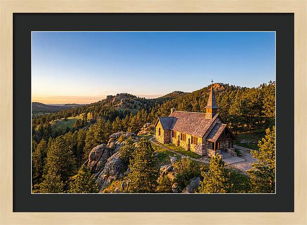 Chapel In The Hills At Sunset