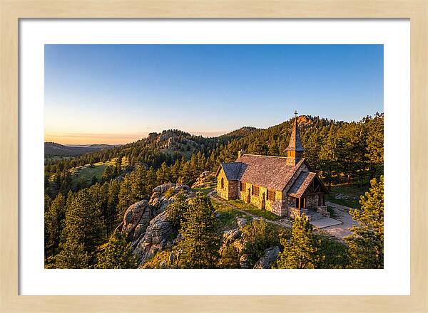 Chapel In The Hills At Sunset