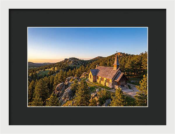 Chapel In The Hills At Sunset