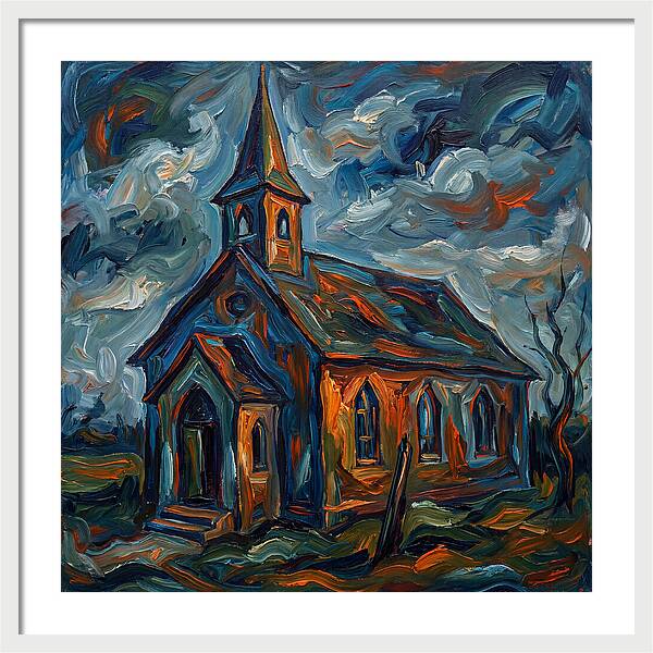 Chapel Under Dramatic Skies