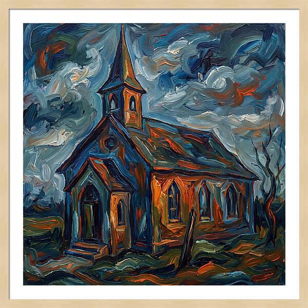 Chapel Under Dramatic Skies