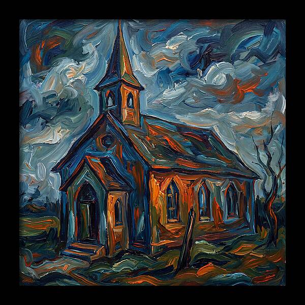 Chapel Under Dramatic Skies