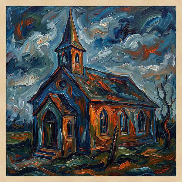Chapel Under Dramatic Skies