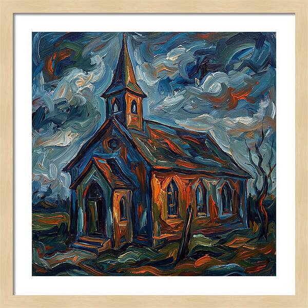 Chapel Under Dramatic Skies