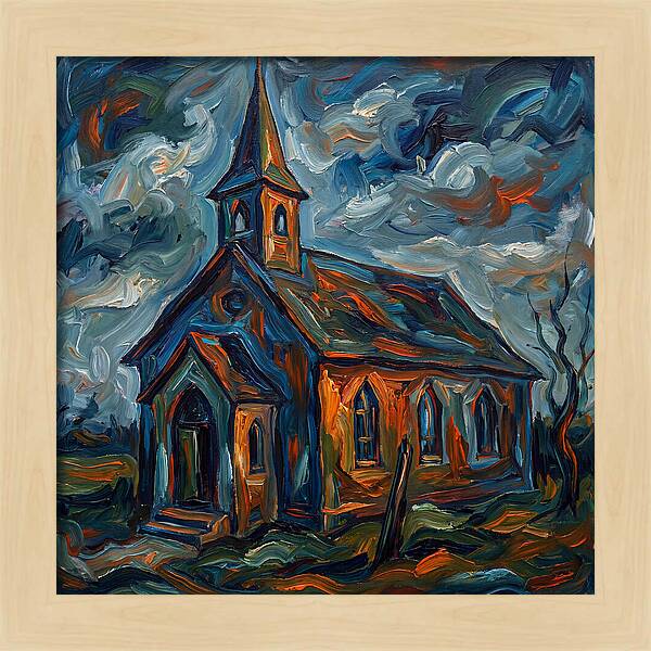 Chapel Under Dramatic Skies