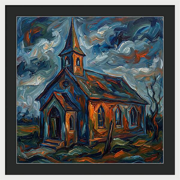 Chapel Under Dramatic Skies