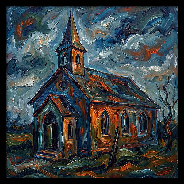 Chapel Under Dramatic Skies