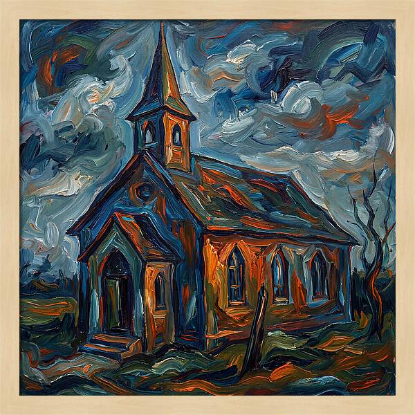 Chapel Under Dramatic Skies