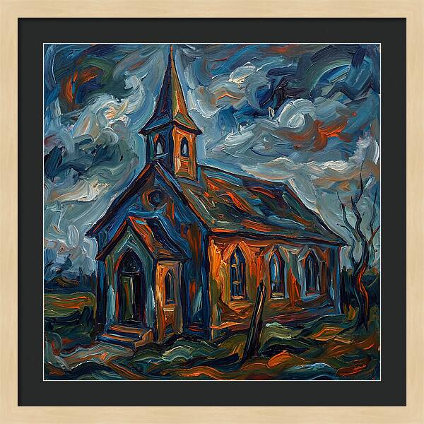 Chapel Under Dramatic Skies