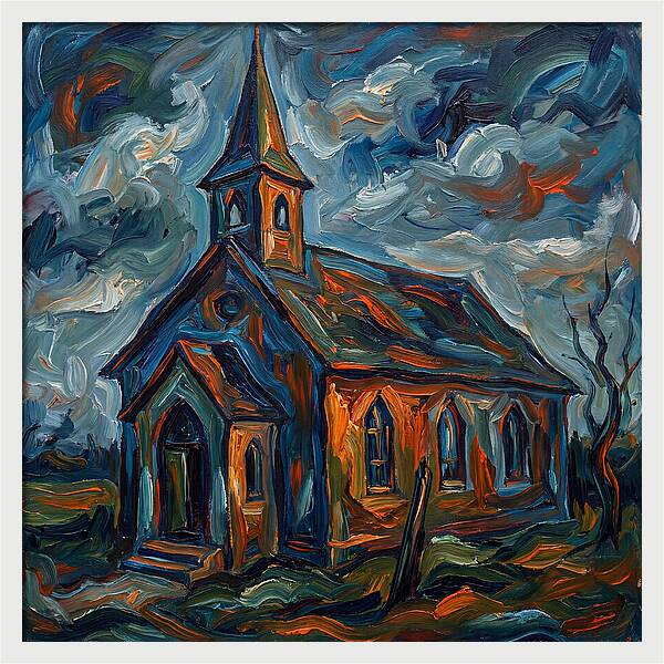 Chapel Under Dramatic Skies