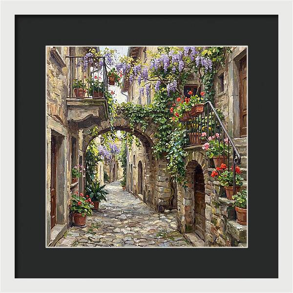 Charming Alleyway In Bloom