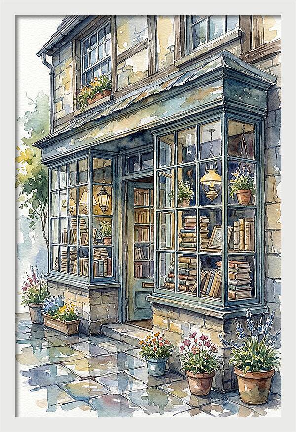 Charming Bookshop Facade