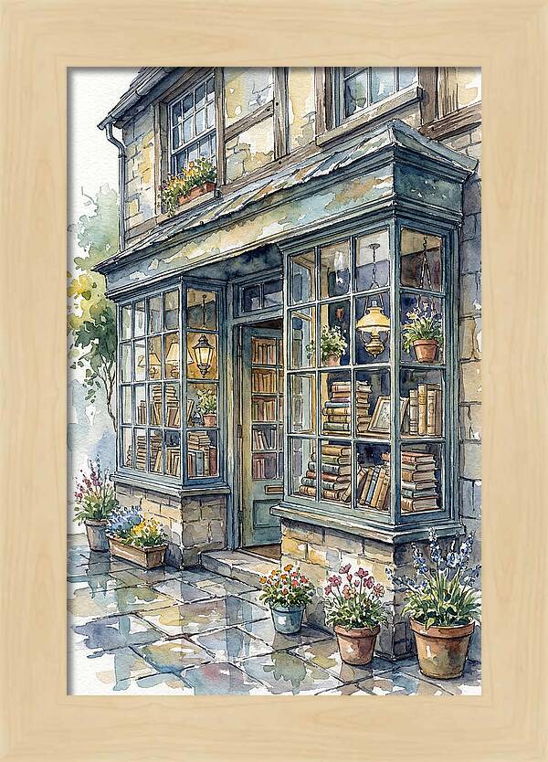 Charming Bookshop Facade