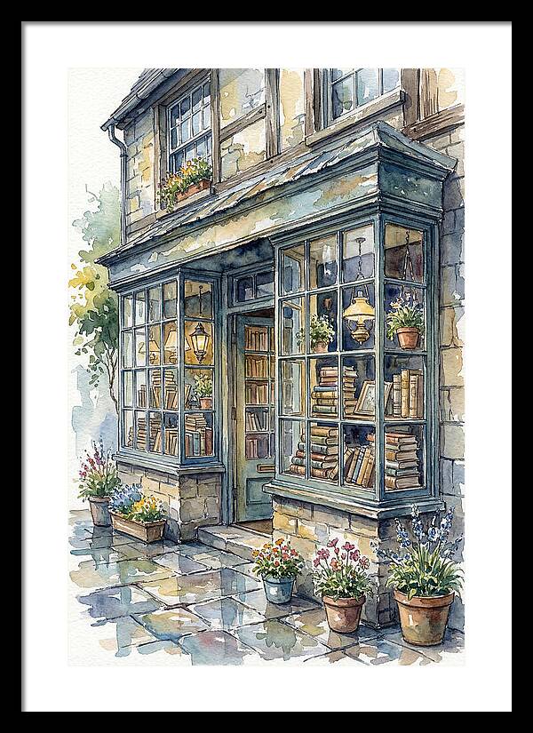 Charming Bookshop Facade